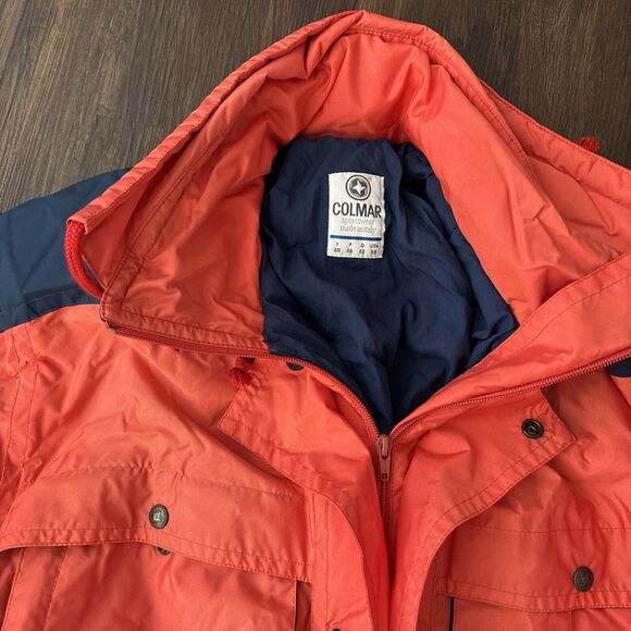 Vintage COLMAR TECHNIC Y2K 80s 90s Retro Zip Snowsuit Ski Outdoor Insulated sz38 - Picture 2 of 13